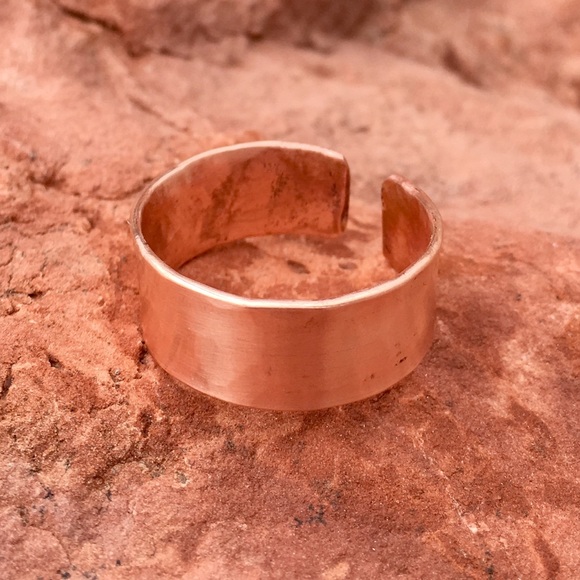 Hand Crafted Other - Hammered Copper Handcrafted Artisan Unisex Ring